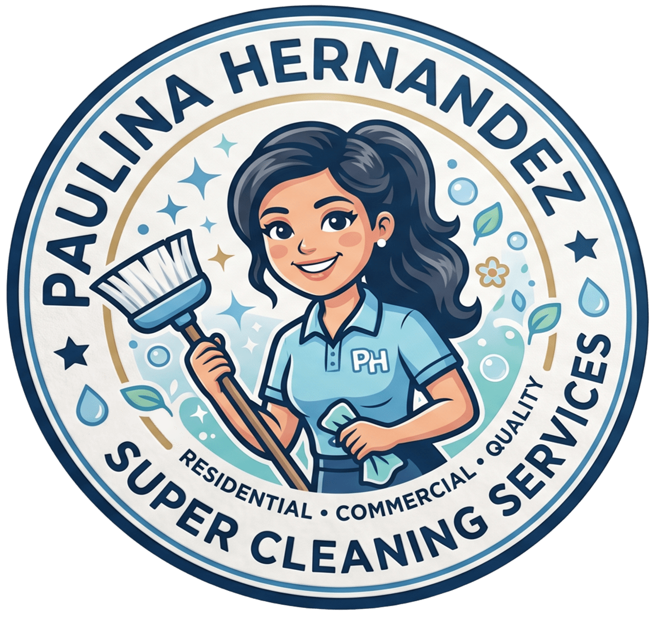 Paulina Hernandez Super Cleaning Services Logo